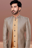 Dupion Silk Indo-Western Men Sherwani