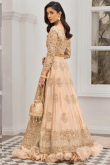 Dusty Beige Tissue Silk Embroidered Lehenga