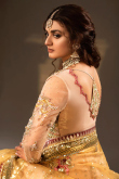Dusty Peach Net Embroidered Lehenga