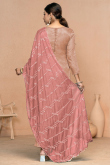 Dusty Peach Viscose Suit with Salmon Pink Dupatta