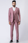 Dusty Pink Men's Polyester Tuxedo Suit