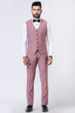 Dusty Pink Men's Polyester Tuxedo Suit
