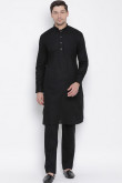 Eid Special Pakistani Kurta Pajama In Black Color