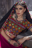 Embroidered Art Silk Magenta Pink Lehenga
