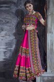Embroidered Art Silk Magenta Pink Lehenga