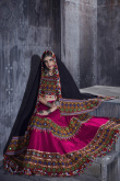 Embroidered Art Silk Magenta Pink Lehenga