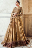 Embroidered Golden Tissue Silk A Line Lehenga