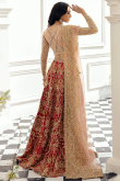 Embroidered Net Red Lehenga