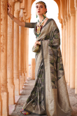Foil Print Multi Color Viscose Light Weight Saree
