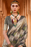 Foil Print Multi Color Viscose Light Weight Saree