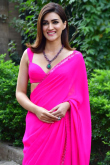 Georgette Fuchsia Pink Lace Embroidered Bollywood Saree