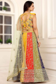 Georgette Multi Color Zari Embroidered Panelled Chaniya Choli