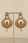 Kundan Work Gold Earrings with Premium Gold-Plated Finish