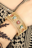 Gold Plated Kundan Studded Traditional kada