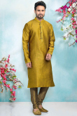 Golden Wedding Special Kurta With Churidar