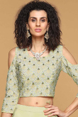 Green Silk Lehenga Choli