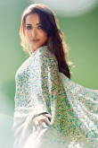 Green Sequins Embroidered Georgette Bollywood Style Saree