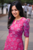 Hot Pink Organza Printed Ready to Wear Straight Cut Kurti