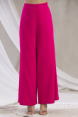 Hot Pink Sequins Embroidered Soft Silk Palazzo Suit for Wedding & Party