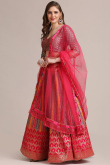 Jacquard Multi Color Lehenga