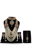 Multi Color Kundan Necklace and Earring Bridal Set