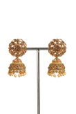 Elegant Gold Stone Work Gold Plated Earrings for Festive Days