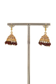 Deep Red Earrings for Festival 