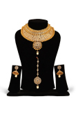 Polki Bridal Choker Set with Layers and Pearl Drops