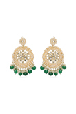 Pearl and Kundan Chandbali Earrings