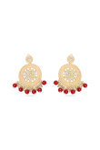 Royal Chandbali Earrings with Kundan Setting