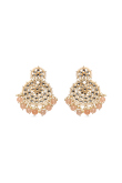  Kundan Chandbali Earrings with Beads