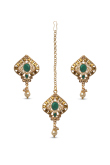  Stone Studded Earring with Maangtika