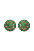 Green Stone Studded Earring