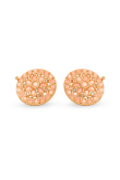 Peach Stone Studded Stud Earrings