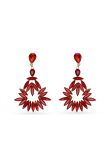 Gold Inscribed Drop Earrings with Soft Rubber Back