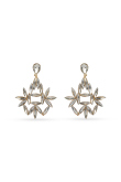 Antique Finish Drop Earrings with Engraved Design