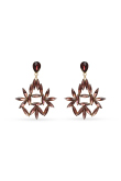 Inscribed Teardrop Earrings with Rubber Fastening