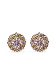  Stone-studded Stud Earrings