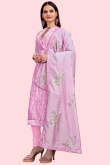 Lavender Pink Chanderi Silk Churidar Churidar Suit