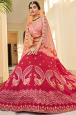 Lehenga Art Silk Pink with Embroidered 