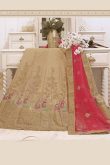 Beige Art silk Lehenga with Art silk Choli