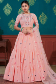 Lemonade Pink Cotton A Line Lehenga