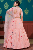 Lemonade Pink Cotton A Line Lehenga