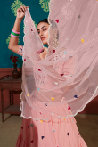 Lemonade Pink Cotton A Line Lehenga