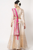 Light Beige Banarasi Silk Lehenga