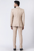 Light Beige Men's Polyester Tuxedo Suit