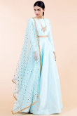 Light Blue Silk Lehenga Choli for Wedding & Party
