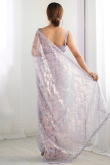 Light Mauve Embroidered Light Weight Saree 