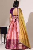 Light Pink Silk Embroidered A Line Lehenga 