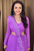 Light Purple Georgette Lehenga with Sequins Work for Diwali